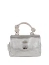 Zanellato Mini Postina Tote Bag In Silver