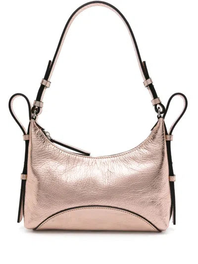 Zanellato Mita Small Leather Shoulder Bag In Rose Gold