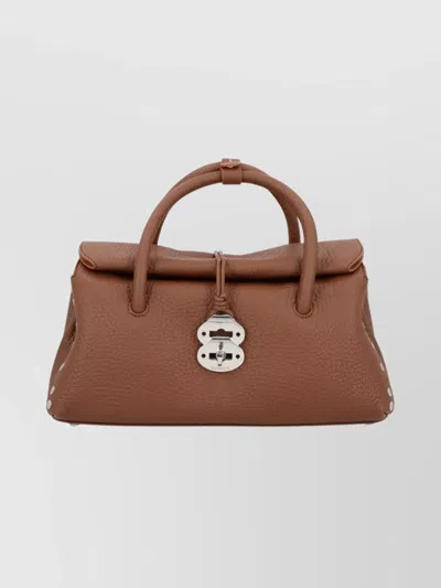 Zanellato Modern Shoulder Bag Detachable Strap In Brown