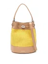 Zanellato Mond Vimini Small Bucket Bag In Yellow