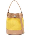 Zanellato Yellow Monda Vimini Small Bucket Bag In Yellow