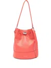 Zanellato Daily Small Leather Bucket Shoulder Bag In Red