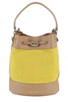 Zanellato Yellow Monda Vimini Small Bucket Bag In Yellow