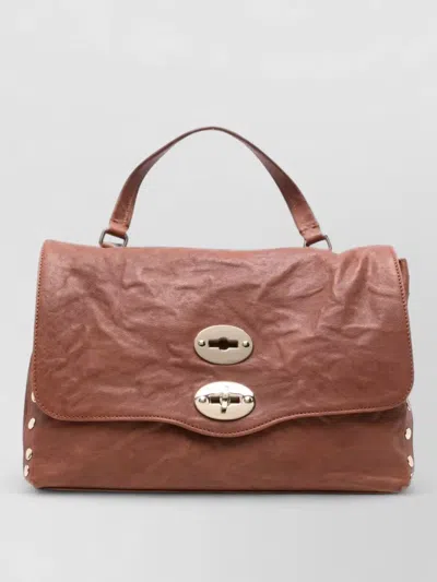 Zanellato Small Postina Stud-embellished Tote Bag In Pink