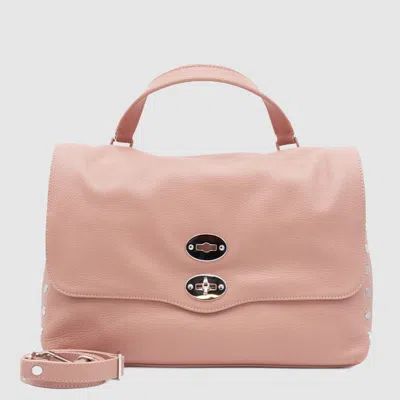 Zanellato Pink Leather Postina Daily Baby Tote Bag In Pink Nude