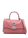Zanellato Baby Postina Daily Bamboo Top Handle Bag In Pink
