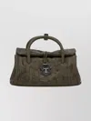 Zanellato Pleated Design Hand Bag With Detachable Strap
