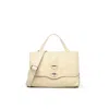 Zanellato Pleated Postina Bag S In Neutral