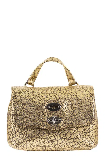 Zanellato Postina - Baby Laminated Leather Bag In Gold