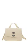 Zanellato Postina Studded Leather Shoulder Bag In Neutral