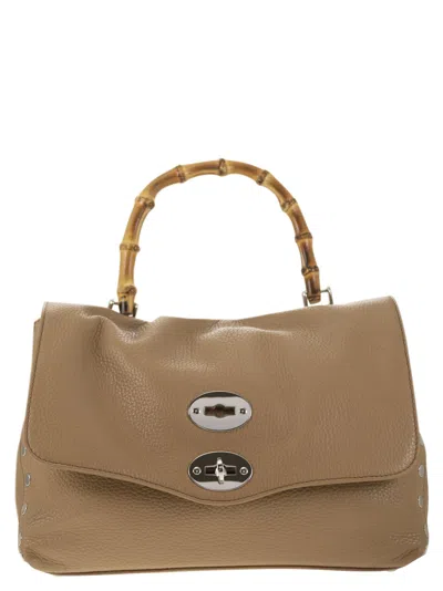 Zanellato Postina - Daily S Bag With Bamboo Handle In Leather