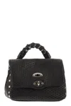 Zanellato Baby Postina® Venissa Woven Studded Tote Bag In Black