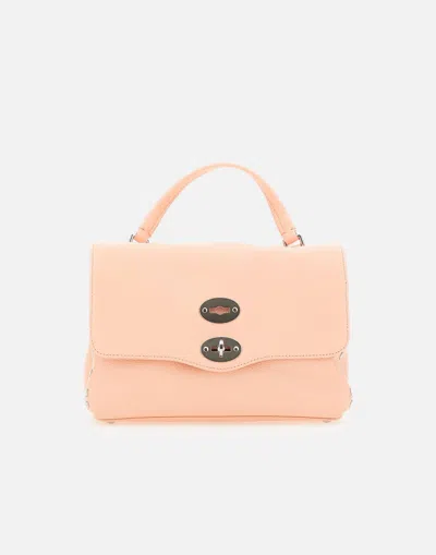 Zanellato Postina Daily Small Cocoon Pink Leather Bag In 粉色的