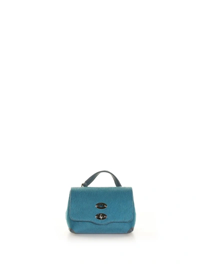 Zanellato Postina Baby Blue Bag With Shoulder Strap In Blu Electric