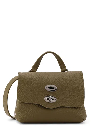 Zanellato Postina Baby Leather Crossbody Bag In Green