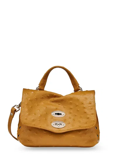 Zanellato Postina Cactus Leather Crossbody In Brown
