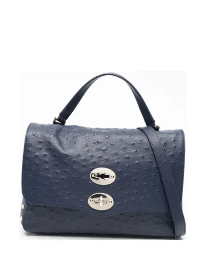 Zanellato Postina Cactus Small Handbag In Blue