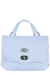 Zanellato Postina Centauro Small Leather Handbag In Blue
