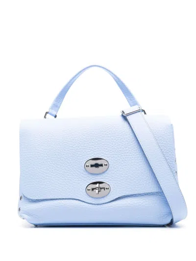 Zanellato Postina Centauro Small Leather Handbag In Blue