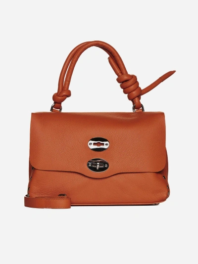 Zanellato Postina Cortina S Leather Bag In Orange