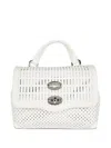 Zanellato Postina Cut-out Top-handle Shoulder Bag In White