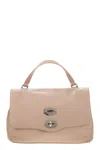 Zanellato Postina Leather Shoulder Bag In Pink