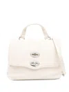 Zanellato Tumbled Leather Small Postina Daily In White
