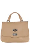 Zanellato Postina Daily Baby Leather Bag In Brown
