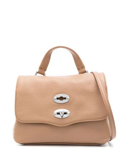 Zanellato Postina Daily Baby Leather Bag In Brown