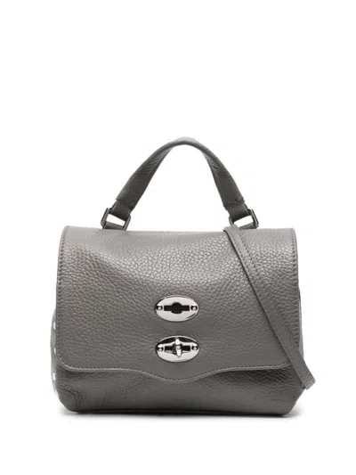 Zanellato Postina Daily Baby Leather Bag In Gray