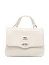 Zanellato Postina Daily Shoulder Bag With Removable Strap In White