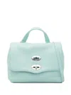 Zanellato Postina Daily Baby Leather Handbag In Green