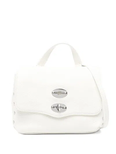 Zanellato Postina Daily Baby Leather Handbag In White