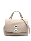 Zanellato Postina Daily Baby Leather Handbag In Neutral