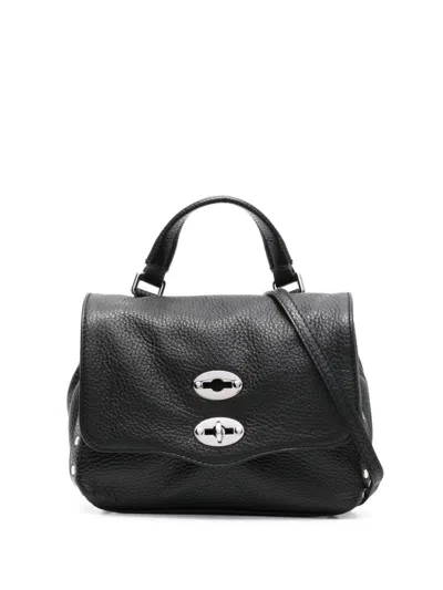Zanellato Postina Daily Baby Leather Handbag In Black