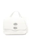 Zanellato Postina Daily Baby Leather Handbag In White