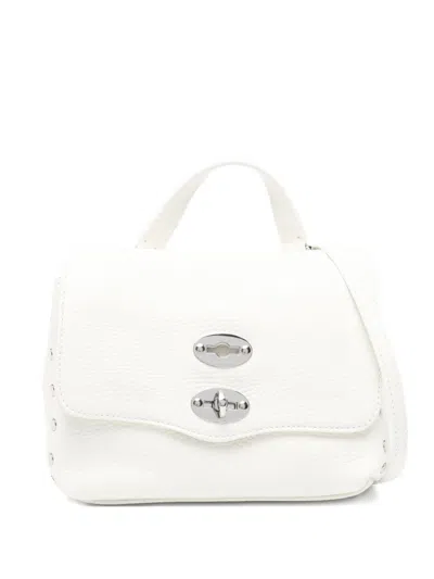 Zanellato Postina Daily Baby Leather Handbag In White