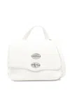 Zanellato Postina Daily Baby Leather Handbag In White