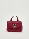 Zanellato Postina Daily Baby Shoulder Bag In Burgundy