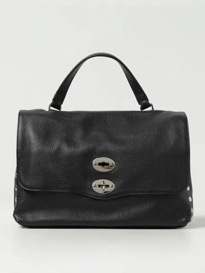 Zanellato Postina Daily Bag In Grained Leather In Black