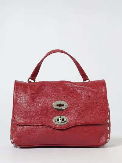 Zanellato Postina Daily Bag In Grained Leather In Burgundy