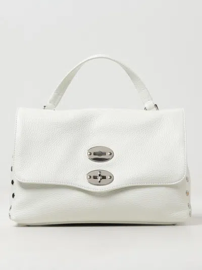 Zanellato Postina Daily Bag In Grained Leather In White