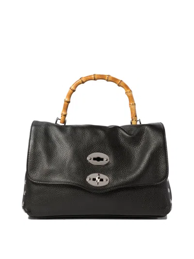 Zanellato "postina Daily Bamboo S" Handbag In Black