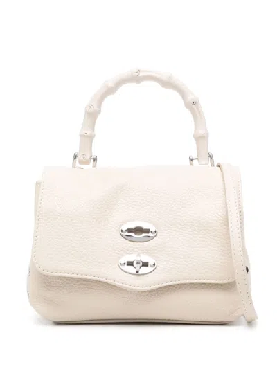 Zanellato Postina Daily Bamboo Tote Bag In White