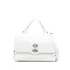 Zanellato Postina Daily Baby Leather Handbag In White