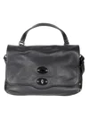 Zanellato Dark Navy Postina Daily Shoulder Bag In Blue