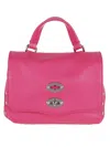 Zanellato Postina S Daily Leather Handbag In Pink Orchidea