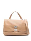 Zanellato Postina Daily Medium Leather Handbag In Brown
