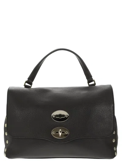 Zanellato Postina Twist-lock Large Tote Bag In Black