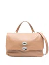 Zanellato Postina Daily Medium Leather Handbag In Brown